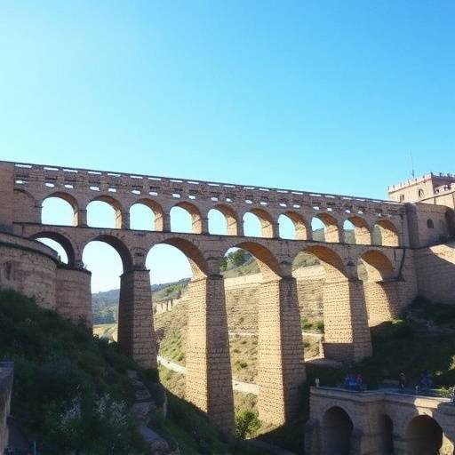 Acueducto de Segovia, una impresionante obra de ingenier&radic;&ne;a romana.
