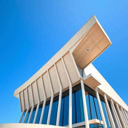 Arquitectura moderna del Palau de les Arts Reina Sof&radic;&ne;a en Valencia bajo un cielo azul
