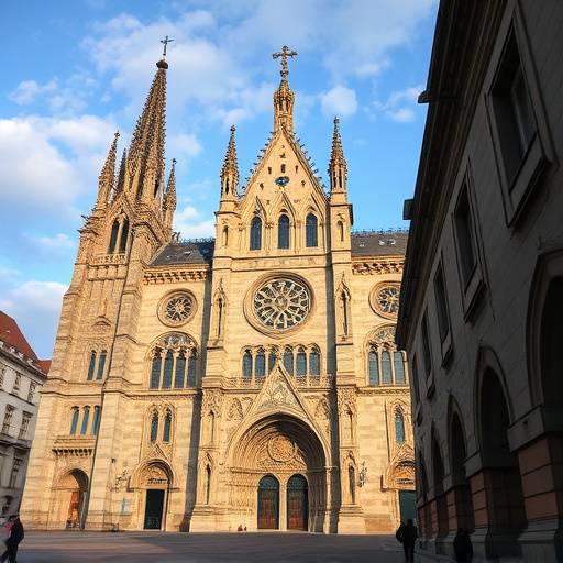 Fachada de la Catedral de Santiago de Compostela, destino del Camino de Santiago.