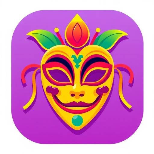 Icono de una m&radic;&deg;scara de carnaval