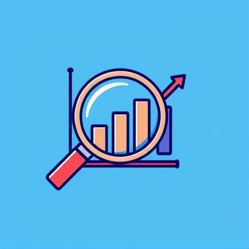 Icono estilizado de una lupa sobre un gr&radic;&deg;fico de barras, representando an&radic;&deg;lisis de datos
