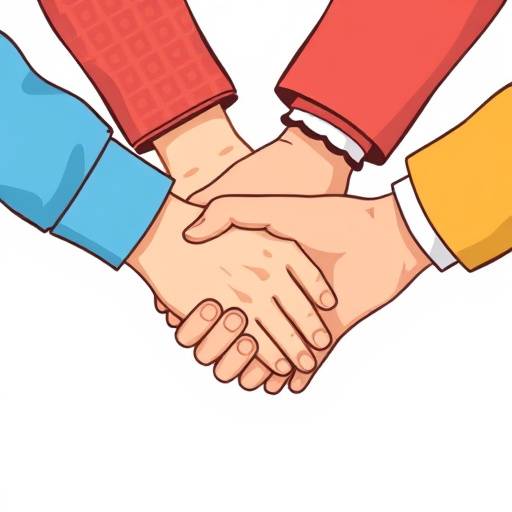 Ilustraci&radic;&ge;n de manos unidas de diversas etnias simbolizando la inclusi&radic;&ge;n y accesibilidad.