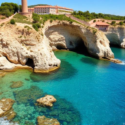 Paisaje costero de la Costa Brava con aguas cristalinas y acantilados
