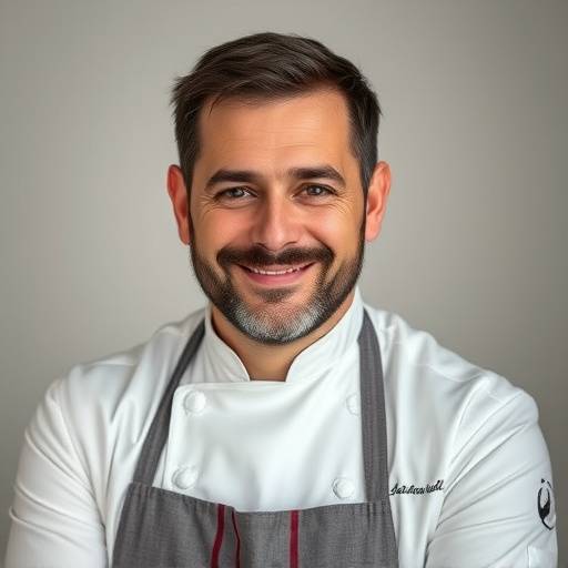 Retrato de Javier Mart&radic;&ne;n, chef y gu&radic;&ne;a gastron&radic;&ge;mico