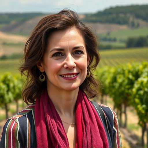 Retrato de Sof&radic;&ne;a L&radic;&ge;pez, gu&radic;&ne;a de enoturismo en La Rioja